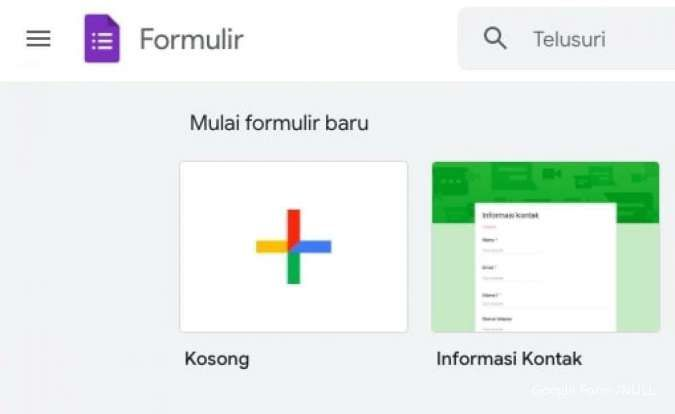 Cara Membuat Google Form di Laptop